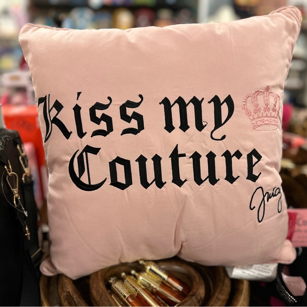 Juicy Couture Blush Pink Accent Pillow
